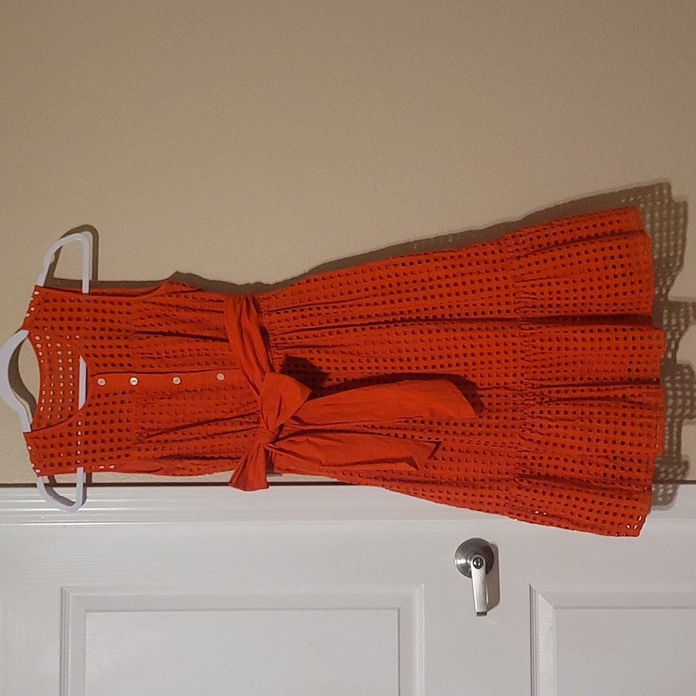 J. Crew eyelet dress 100% cotton
